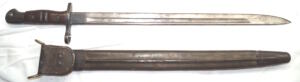 M1917 bayonet with tab type scabbard.