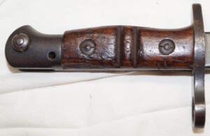 M1917 bayonet with tab type scabbard.