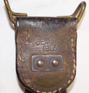 M1917 bayonet with tab type scabbard.
