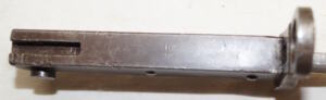 Turkish Specific solid machined hilt ersatz bayonet with scabbard.