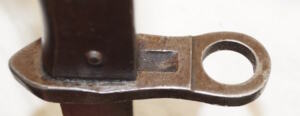 Turkish Specific solid machined hilt ersatz bayonet with scabbard.