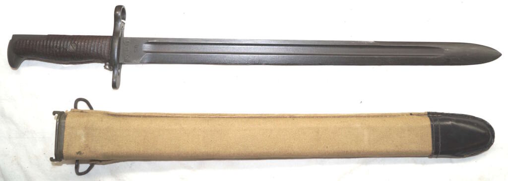 M1905 bayonet with M1910 scabbard.