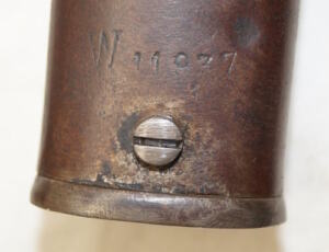 M1889 LONG Fortifications bayonet with scabbard.