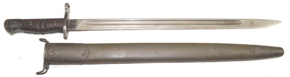 M1917 bayonet with scabbard.
