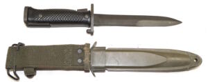 M5 bayonet with M8A1 scabbard.