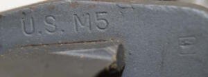 M5 bayonet with M8A1 scabbard.