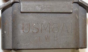 M5 bayonet with M8A1 scabbard.