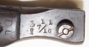 MkII* (P1911) Ross bayonet with modified blade profile 7/16 Poor condition.