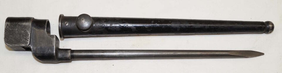 No.4 MkII* spike bayonet with scabbard.