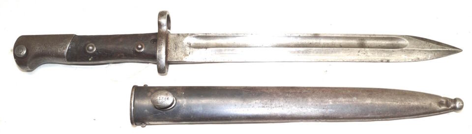 M1914 bayonet with scabbard.