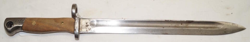 Partial conversion bayonet of M1910 to FAL Type C with Bubba grips added.