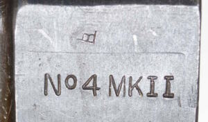 No4 MkII spike bayonet scabbard.