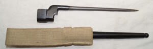 No.4 MkII spike bayonet with fake scabbard and frog.
