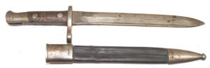 M1893 bayonet with scabbard.