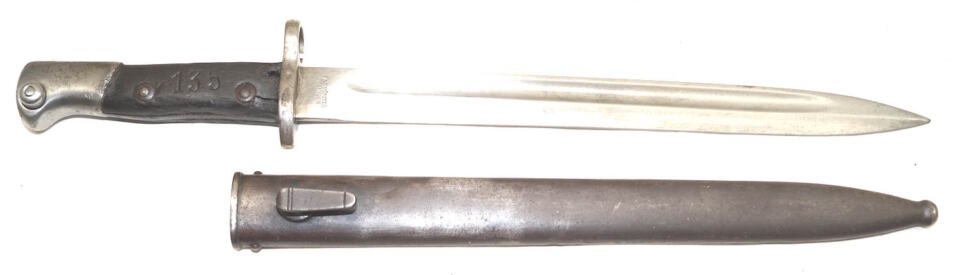 M1904 bayonet with scabbard.