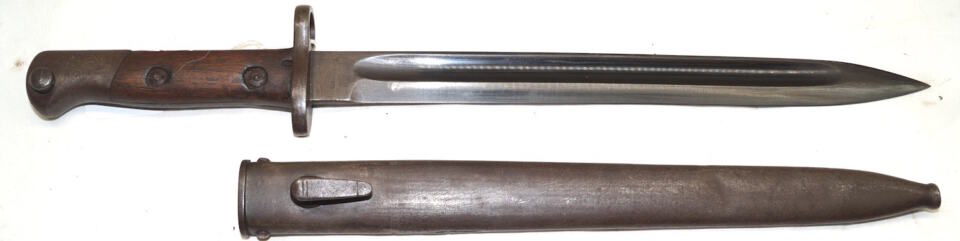M1904 bayonet with scabbard.