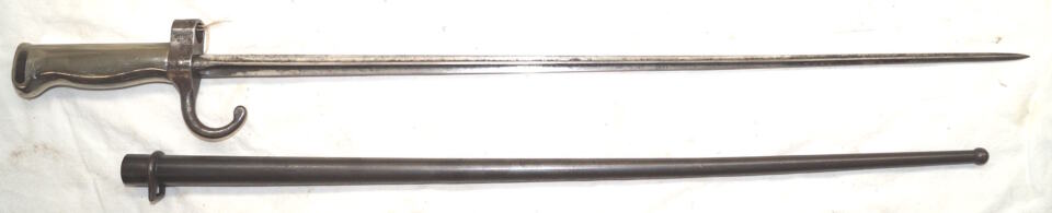 Mle.1890 Gendarmerie/Mle.1902 Indochine bayonet with scabbard.