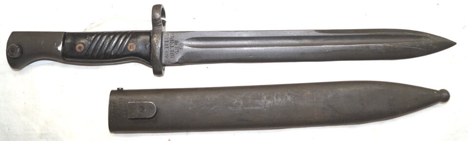 M1949 bayonet with scabbard.