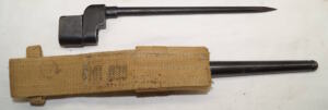No.4 MkII* spike bayonet with scabbard and frog.