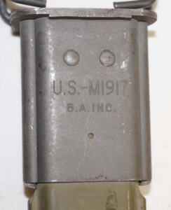 Vietnam era M1917 Trenchgun bayonet with scabbard GEN CUT
