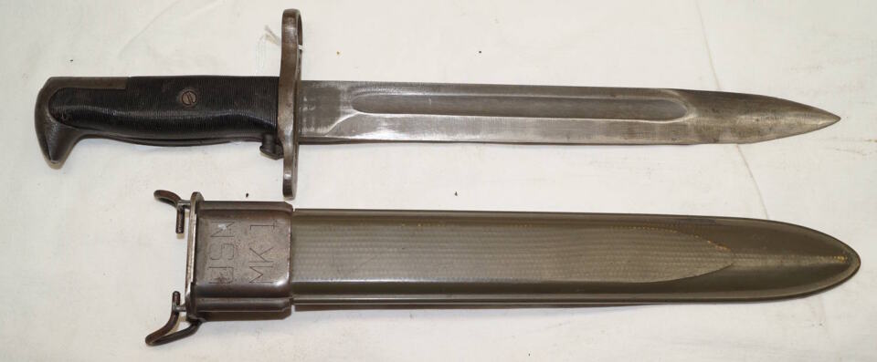 M1 Bayonet with M7 (M3A1) scabbard.