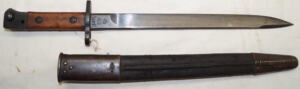 MkIII* bayonet with scabbard.RFI 7/45 Unlike most of these the ricasso mark is actually purposely Mk.III instead of Mk.II but the * was never added.