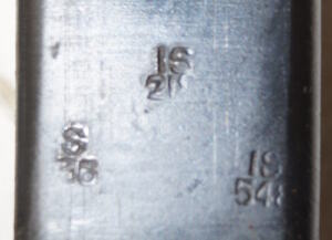 MkIII* bayonet with scabbard.RFI 7/45 Unlike most of these the ricasso mark is actually purposely Mk.III instead of Mk.II but the * was never added.