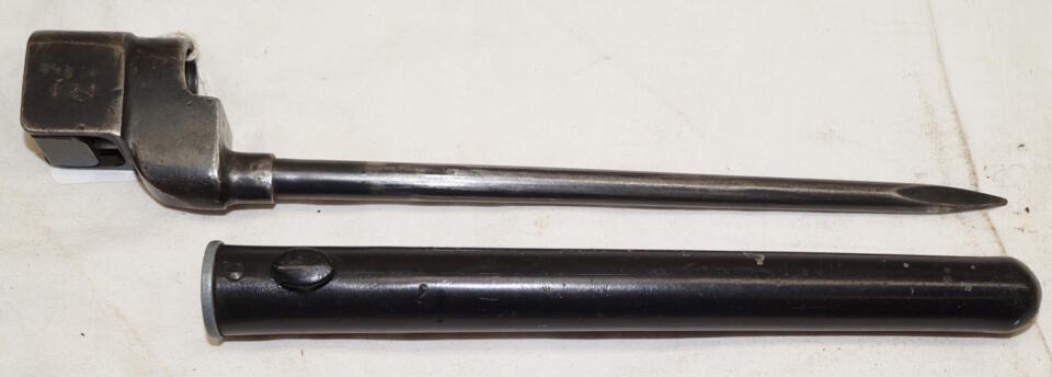 No.4 MkII* spike bayonet with plastic scabbard.