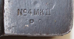 No.4 MkII* spike bayonet with plastic scabbard.