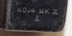 No.4 MkII spike bayonet with plastic scabbard.