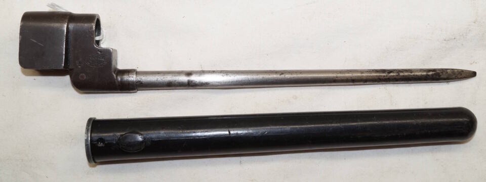 No.4 MkII* spike bayonet with plastic scabbard.