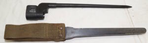 No.4 MkII spike bayonet with VICTORY PLASTICS scabbard and integral frog.