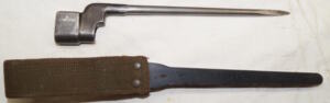 No.4 MkII spike bayonet with VICTORY PLASTICC scabbard and integral frog.