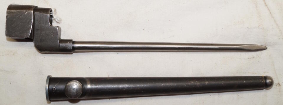 No.4 MkII* spike bayonet with scabbard.