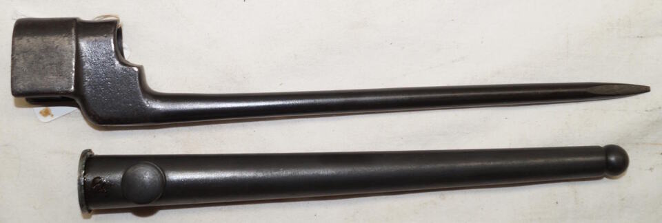 No.4 MkII spike bayonet with scabbard.