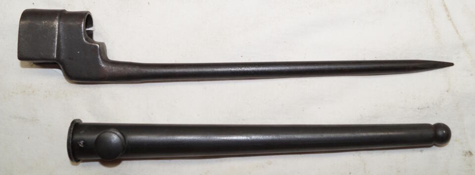 No.4 MkII spike bayonet with scabbard.