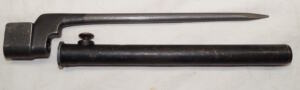 No.4 MkII spike bayonet with square tipped scabbard.