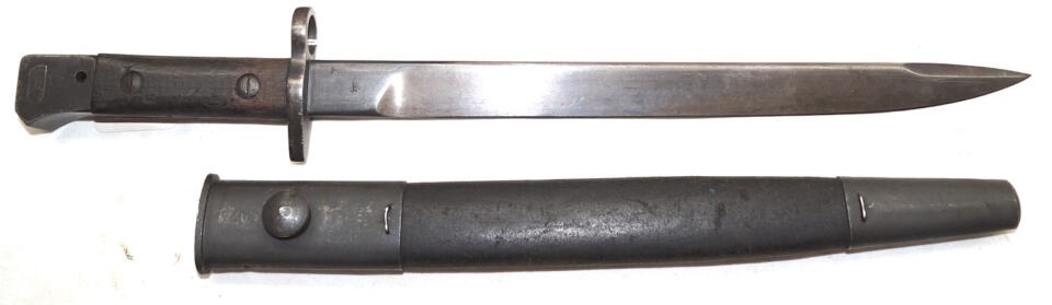 MkIII* bayonet with scabbard.
