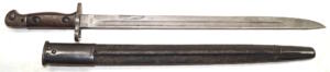 P1907 bayonet with round stud scabbard.