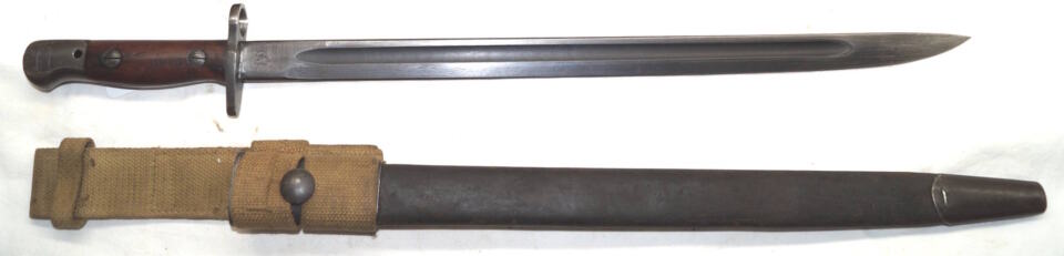 P1907 bayonet with scabbard and frog.