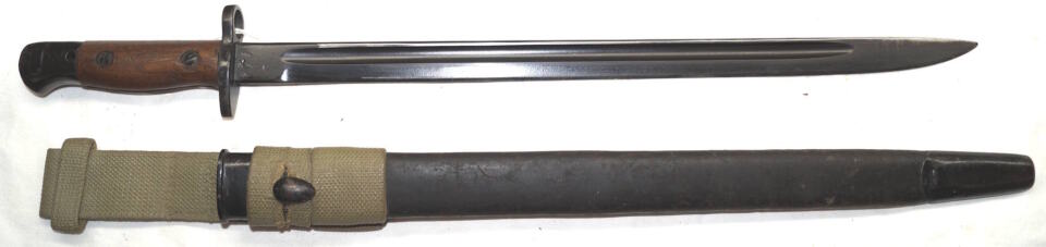 P1907 bayonet with scabbard and frog.