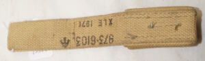 Khaki Web frog for L1A1 bayonet