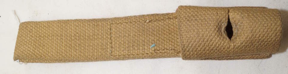 Khaki Web frog for L1A1 bayonet