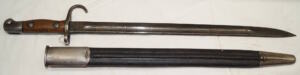 P1907 Hooked Quillon bayonet with MkII scabbard.