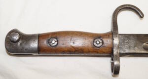 P1907 Hooked Quillon bayonet with MkII scabbard.