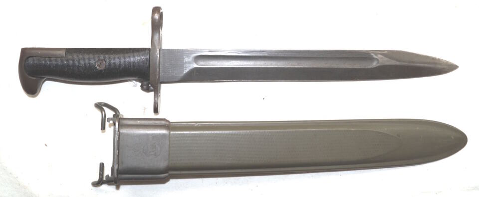 M1 bayonet with M7 (M3A1) scabbard.