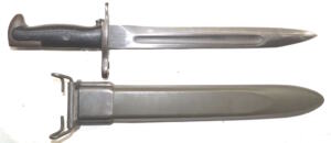 M1 bayonet with M7 (M3A1) scabbard.