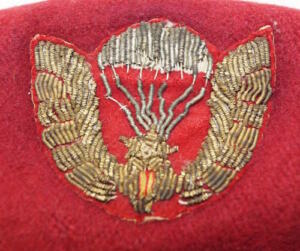 ORIGINAL Vietnam ARVN Maroon Paratooper Beret Approximately size 6 1/2