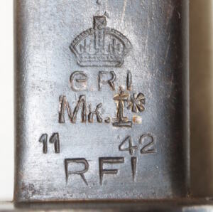 MkII* bayonet with MkI* ricasso mark RFI 11/42