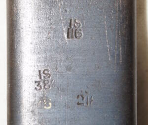 MkII* bayonet with MkI* ricasso mark RFI 11/42